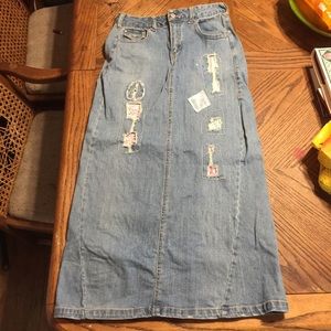 Mary Kate & Ashley Girl’s 16 Long Denim Skirt